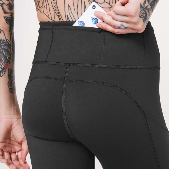 NWT Lululemon Fast & Free 7/8 Tight II *Nulux 25" - Black - Picture 5 of 8